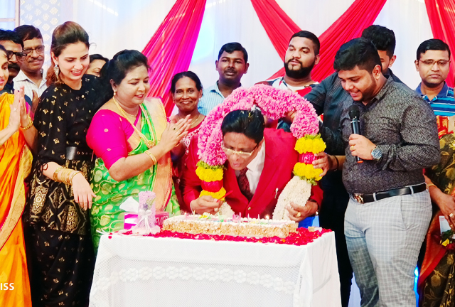 Bro Andrew Richard marks his 60th Birthday 2022 with grandeur at Prayer Centre, Valahcil in Mangalore on July 15th Friday along with large devotees and members of Grace Ministry.